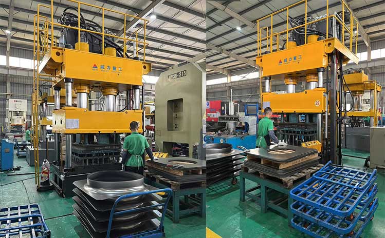 不銹鋼風(fēng)機(jī)外殼拉伸機(jī)_400噸液壓墊拉伸機(jī)